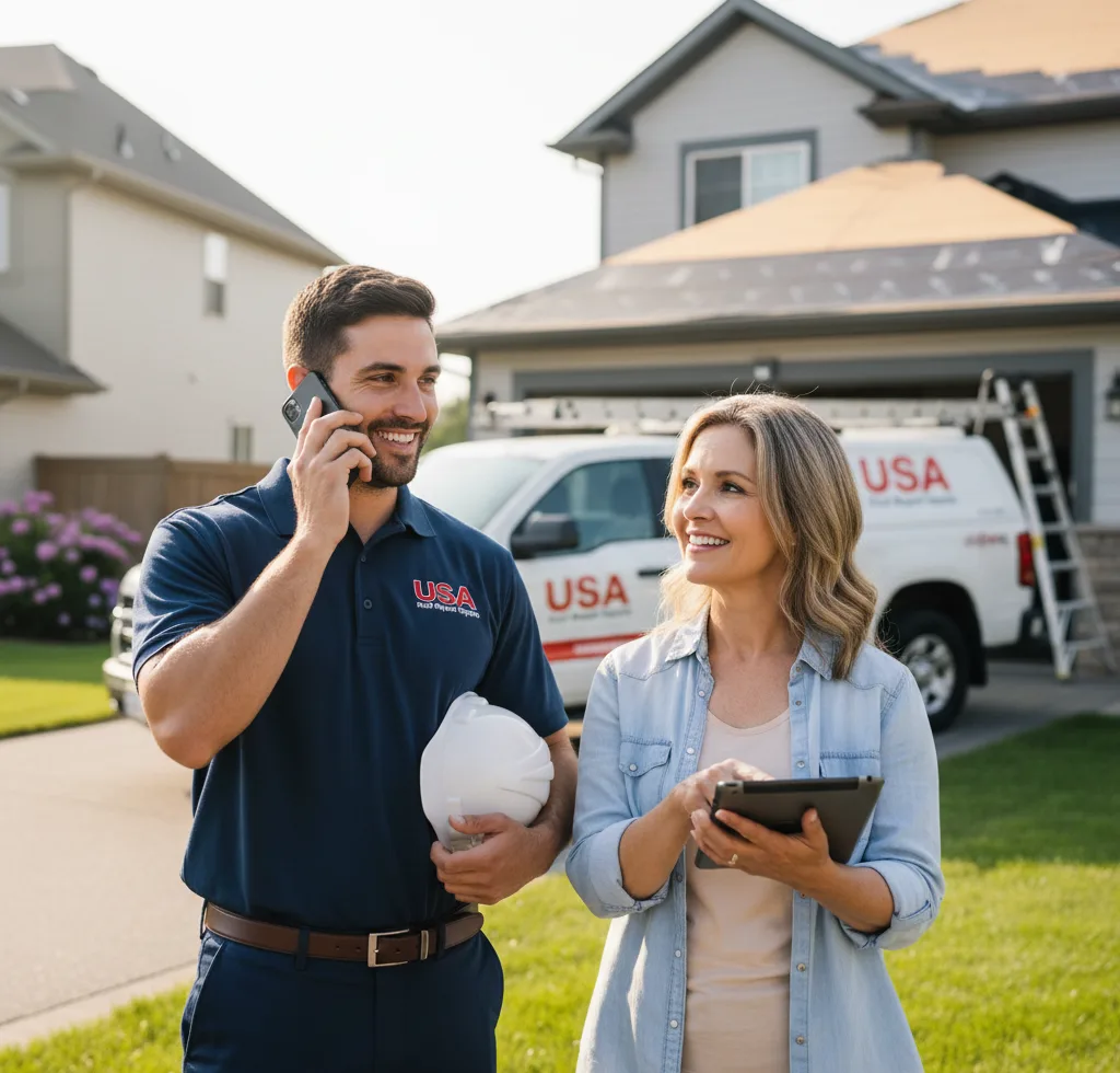 USA Roof Repair Experts customer support in Fryeburg